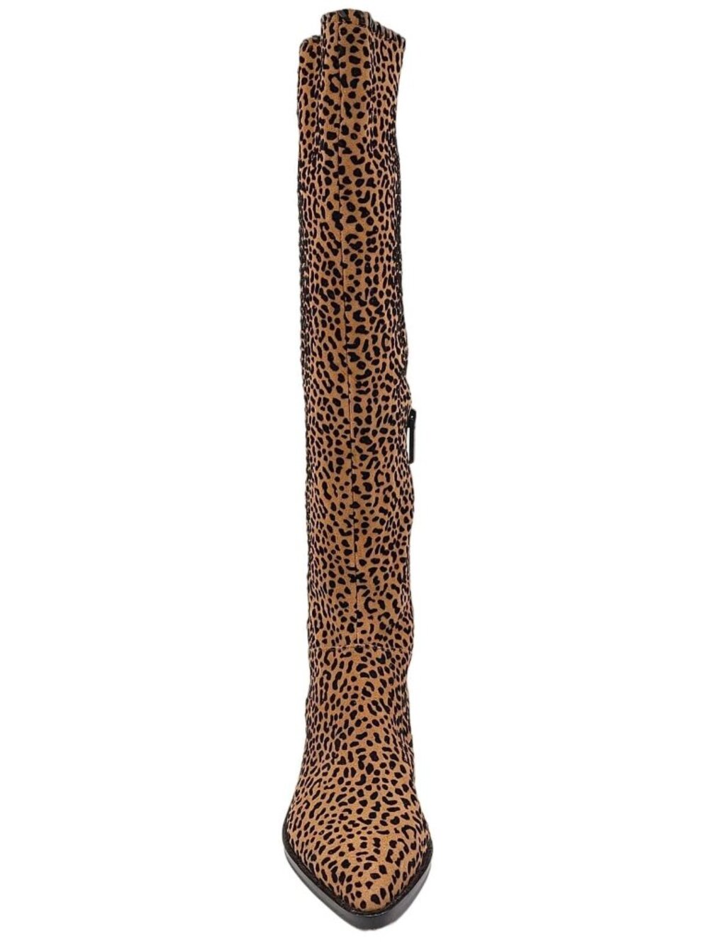 1.State Sage Animal Cheetah Suede Print Western Tall Pull On Boots SZ 6 New - Picture 8 of 9